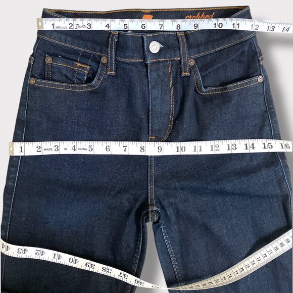 7 For All Mankind Cropped Ali Flare dark wsah euc 24 - Picture 4 of 4